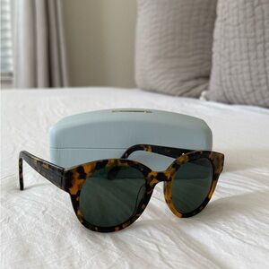 Karen Walker Anywhere Tortoiseshell Sunglasses with Case